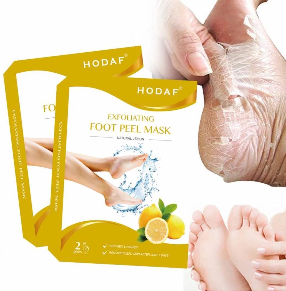 Eeltsokken | Voetenmasker | Pedicure sokken | 2 paar (4 stuks)