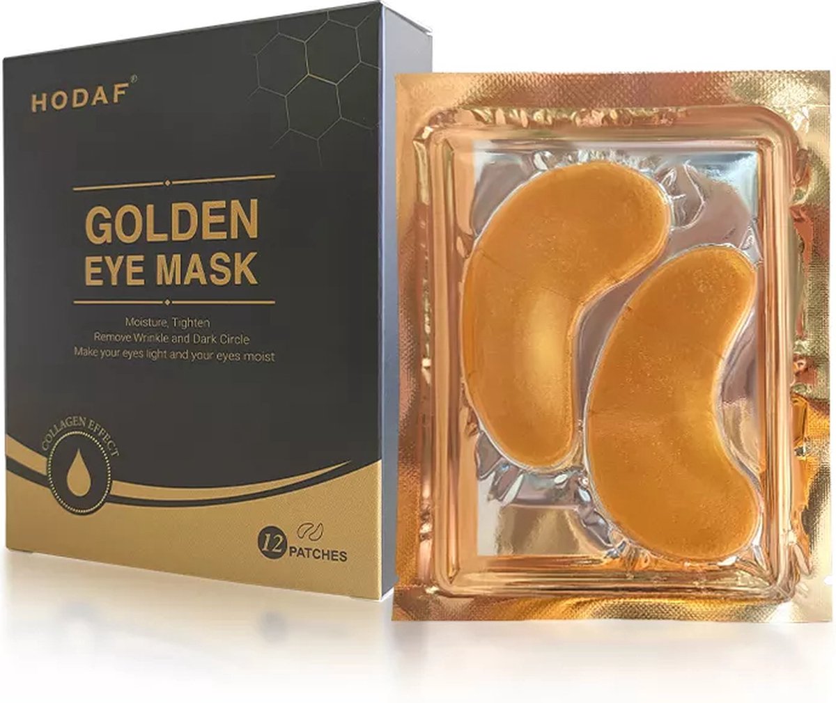 Gouden Oogmasker | Eye Pads | Wallen verwijderen | Collageen