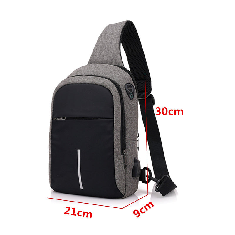 Schouder tas met USB oplader