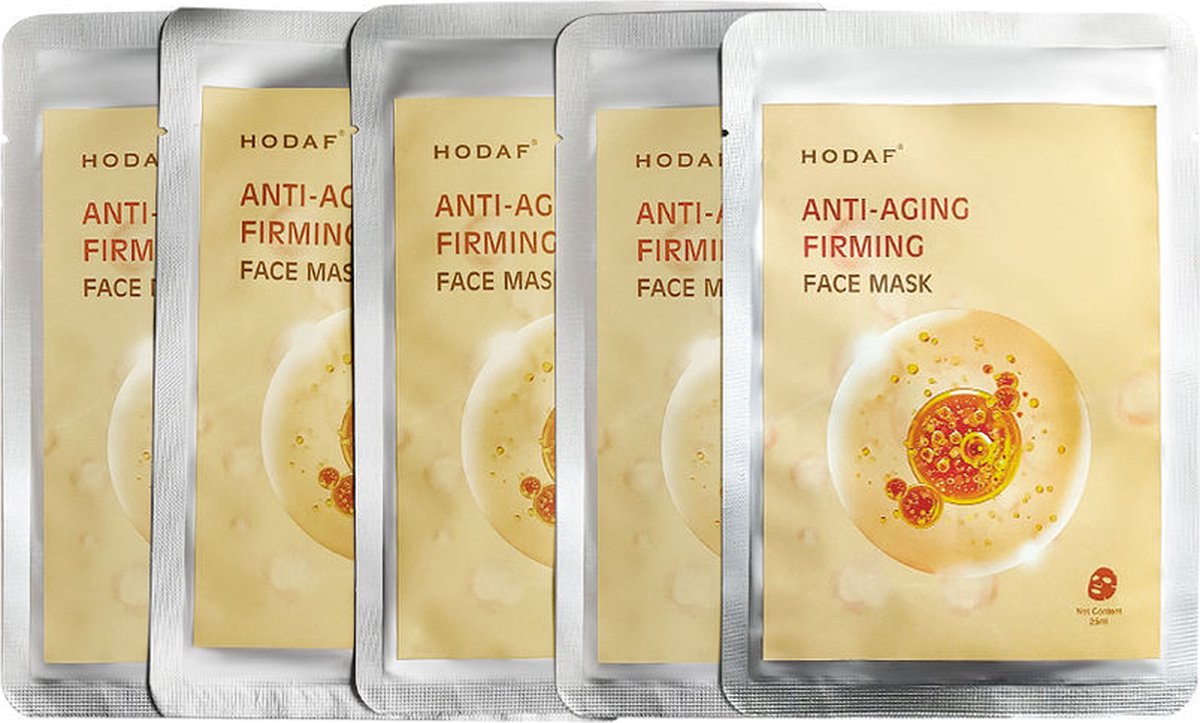 HODAF Anti Aging Firming Face Mask | 5 stuks | Gezichtsmasker