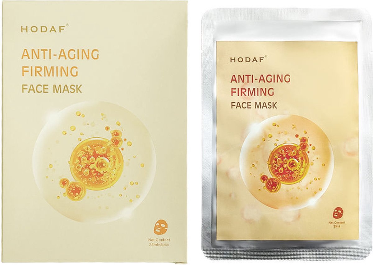 HODAF Anti Aging Firming Face Mask | 5 stuks | Gezichtsmasker