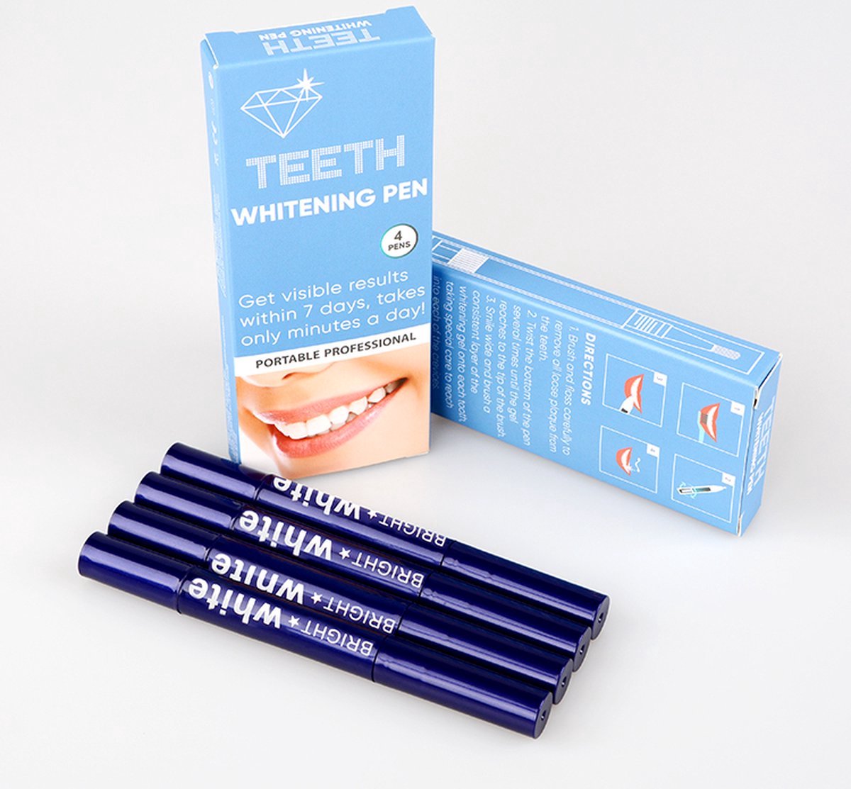 Teeth Whitening Pen | Tanden bleken pen | Witte tanden | 4 stuks