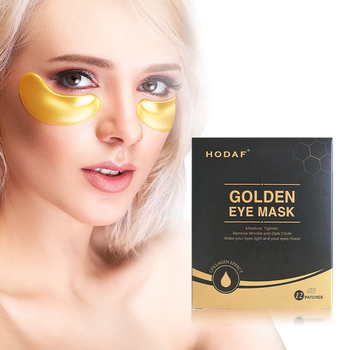 Gouden Oogmasker | Eye Pads | Wallen verwijderen | Collageen