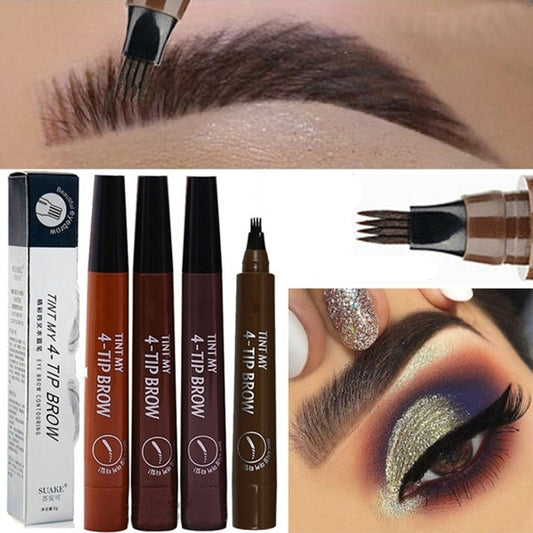 Wenkbrauw Waterproof Pen Microblading- 4 kleuren